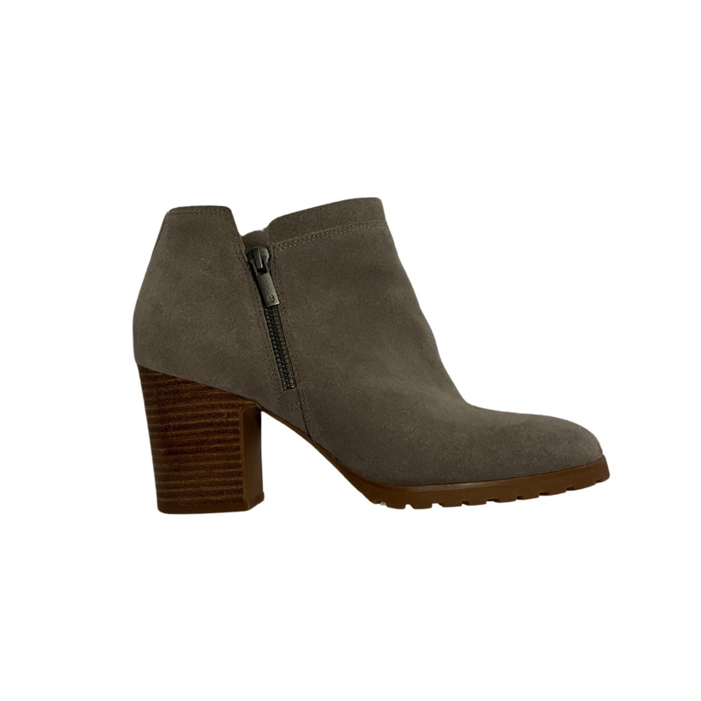 Lucky Brand Suede Ankle Boots - Taupe
